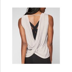 Athletes Revive Drape Tank in Toasted Brown